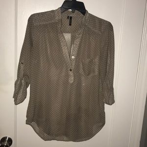 Maurice’s sheer chiffon blouse 3/4 sleeve